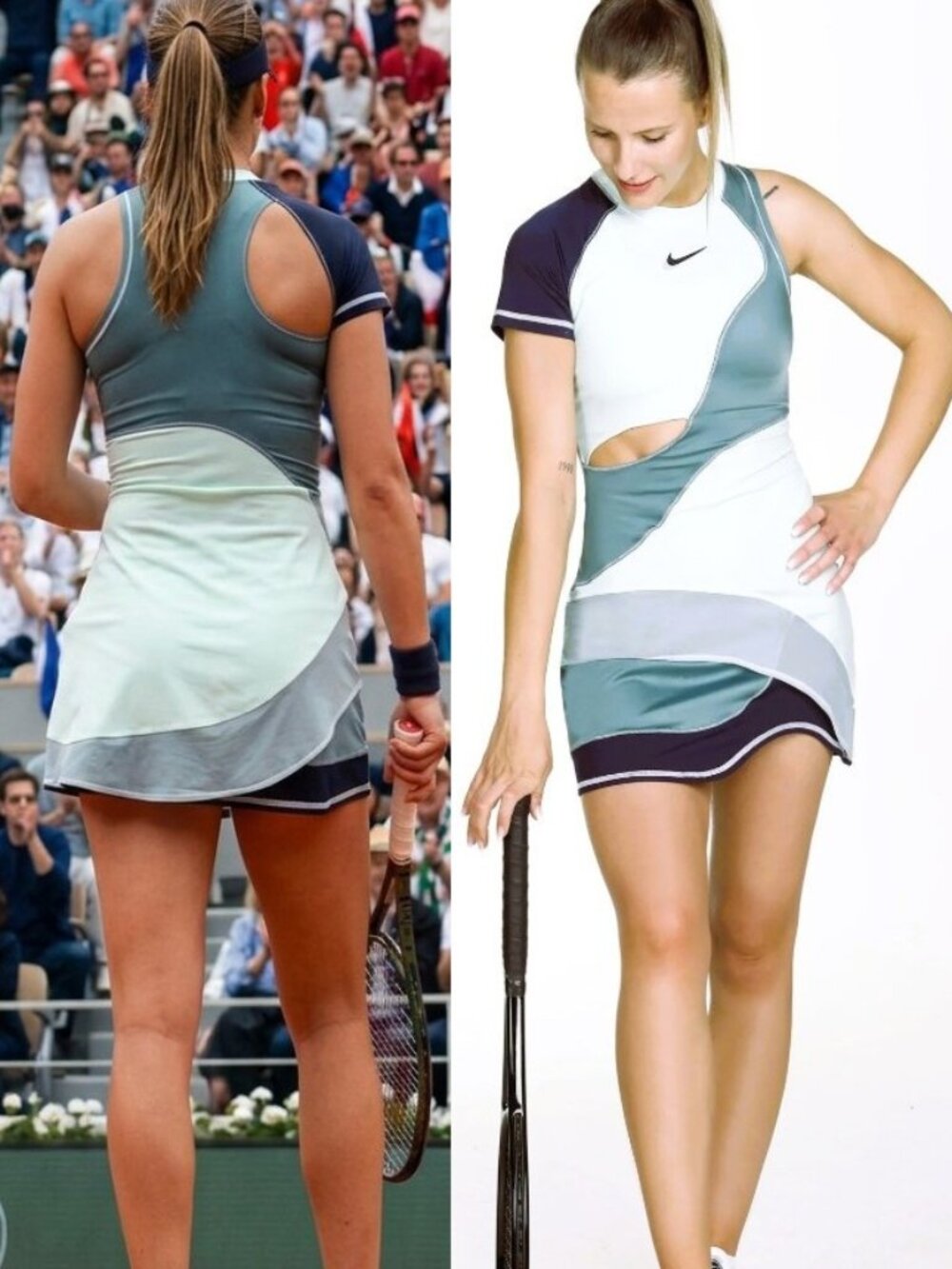Nwt Nike Paris Team Court Dri-FIT Slam Tennis Dress S Small